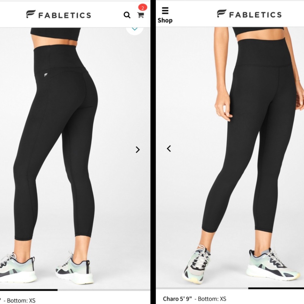 ✨2/$75 ✨ Fabletics Ultra High-Waisted PureLuxe Essential 7/8 legging